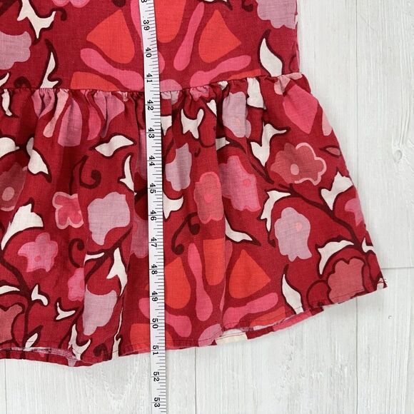 RHODE x Target Zinnia Linen Blend Floral Bell Sleeve Midi Dress Size XL / 17 - Picture 13 of 16